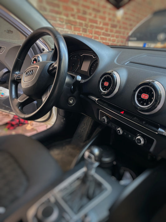 Audi A3 2013-2020 RS Gümüş Havalandırma Menfezi 4 Adet HM1009-2