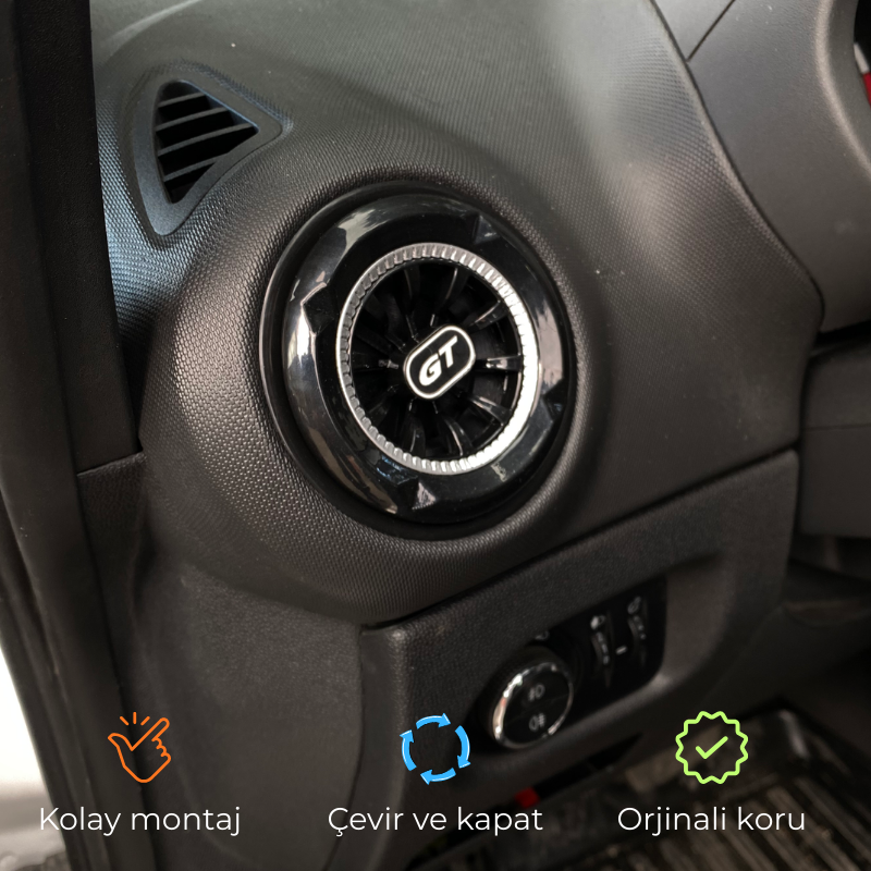 Opel Corsa D Kasa GT Gümüş Havalandırma Menfezi 4 adet HM1004-1