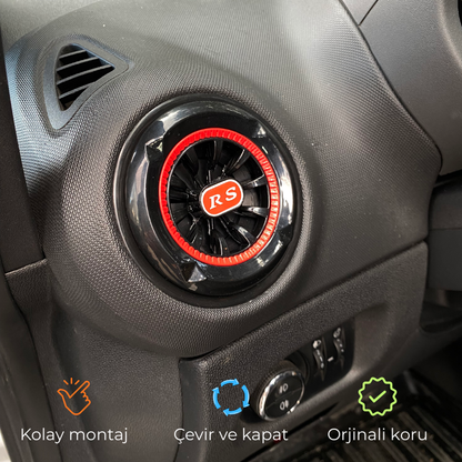 Opel Corsa D Kasa RS Kırmızı Havalandırma Menfezi 4 adet HM1004-2