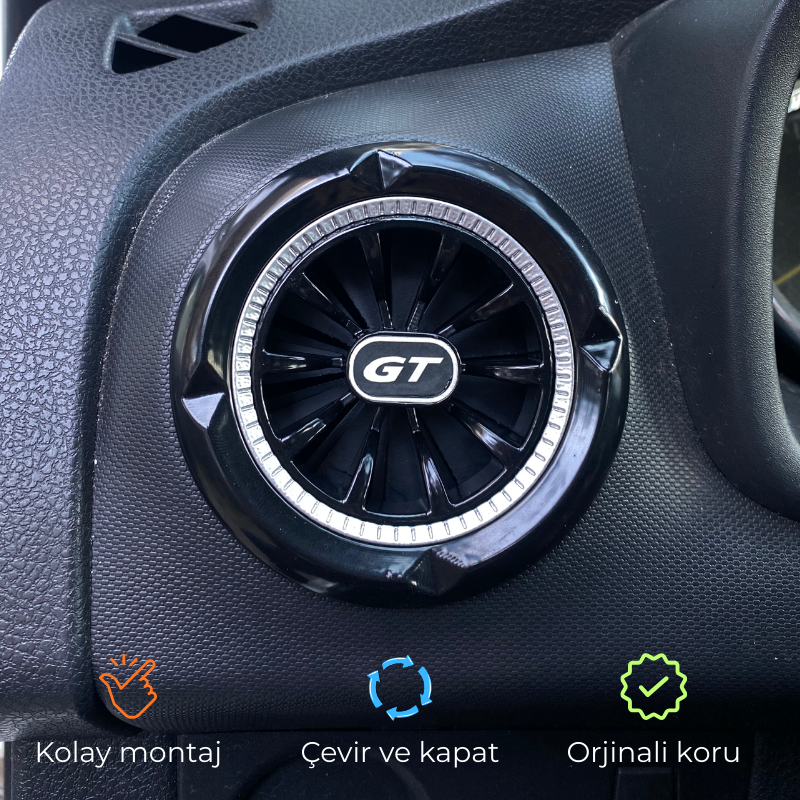 Renault Symbol (2013-2021) GT Gümüş Havalandırma Menfezi  2 adet – HM1001-1