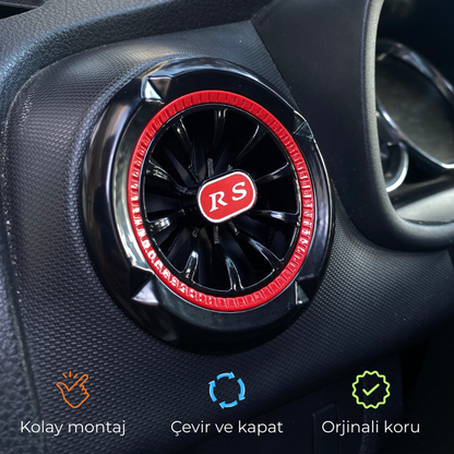 Renault Symbol (2013-2021) RS Kırmızı Havalandırma Menfezi  2 adet – HM1001-2