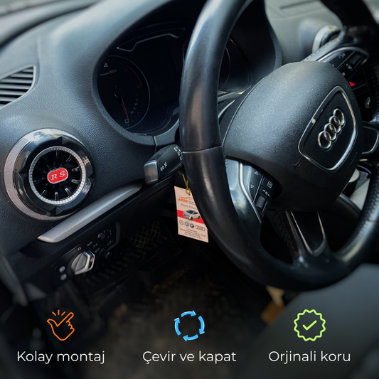 Audi A3 2013-2020 RS Gümüş Havalandırma Menfezi 4 Adet HM1009-2